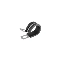 Rubber Lined Steel Cable Clamp (P Clip) 19mm