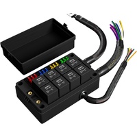 8-Way Pre-Wired Relay Fuse Distribution Block - Suits 8 x 4/5 Pin Relays &amp; 12 x ATC Blade Fuses