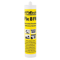 Fixtech White Fix8 Structural Silicone 300ml Cartridge