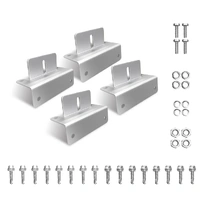 Silver Aluminium Solar Panel Mounting Brackets