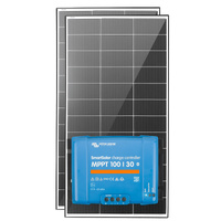 400W Caravan Solar Bundle - 2 x Exotronic 12V 200W Fusion Panels &amp; Victron SmartSolar MPPT 100/30