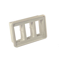 Contura VM302 Three Gang Mounting Panel - White