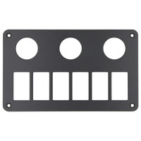 6 Gang 3 Socket Aluminium Switch Panel Housing