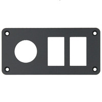 2 Gang 1 Socket Aluminium Switch Panel Housing