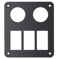 3 Gang 2 Socket Aluminium Switch Panel Housing