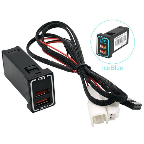 Quick Charge 3.0 Dual-USB-Ladebuchse, wasserdichte 12 V/24 V USB